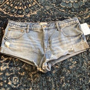 Free People Jean Shorts NWT